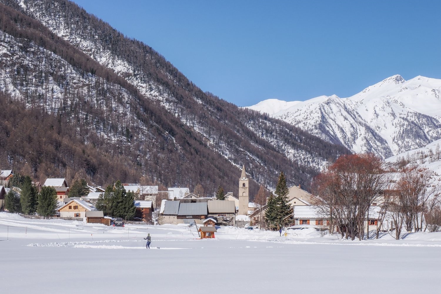 Ski de fond avec vue sur Arvieux