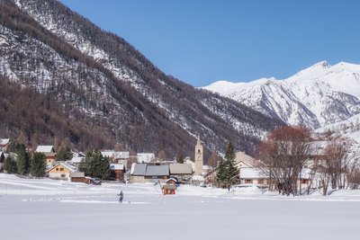 Ski de fond avec vue sur Arvieux
