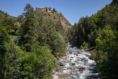 Sortie de la combe de Château-Queyras