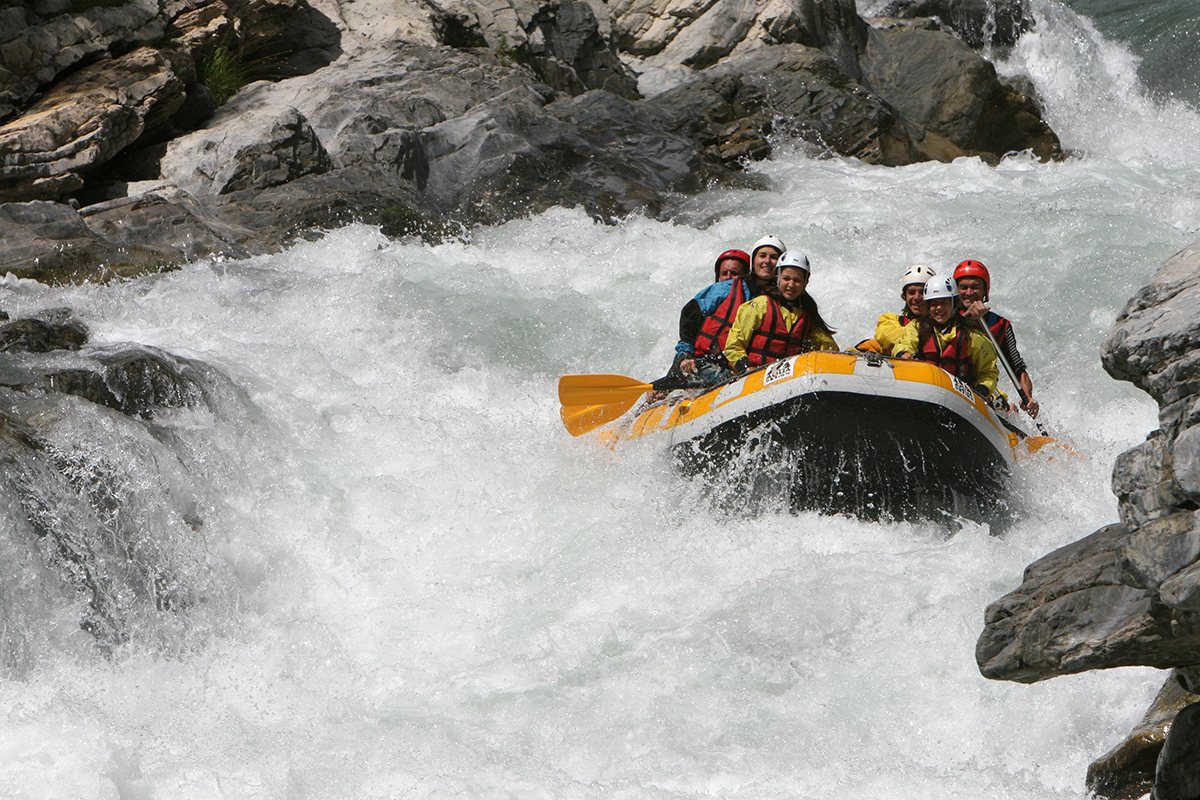 La triple chute dans les gorges du Guil