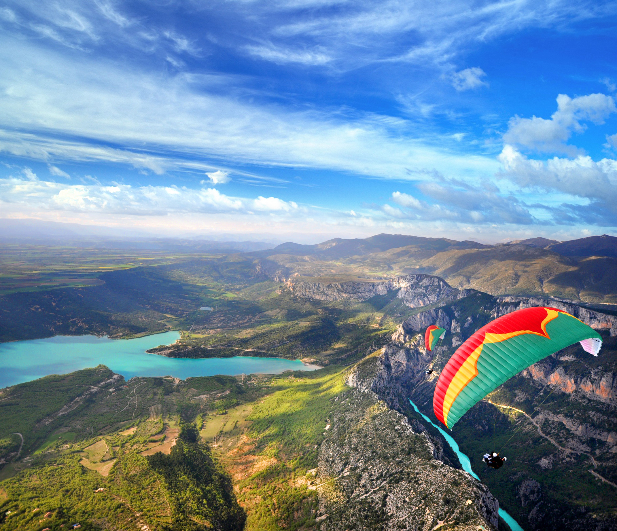 Parapente Lac