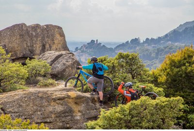 VTT dans les Dentelles