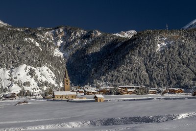 Eglise Sainte-Cécile hiver