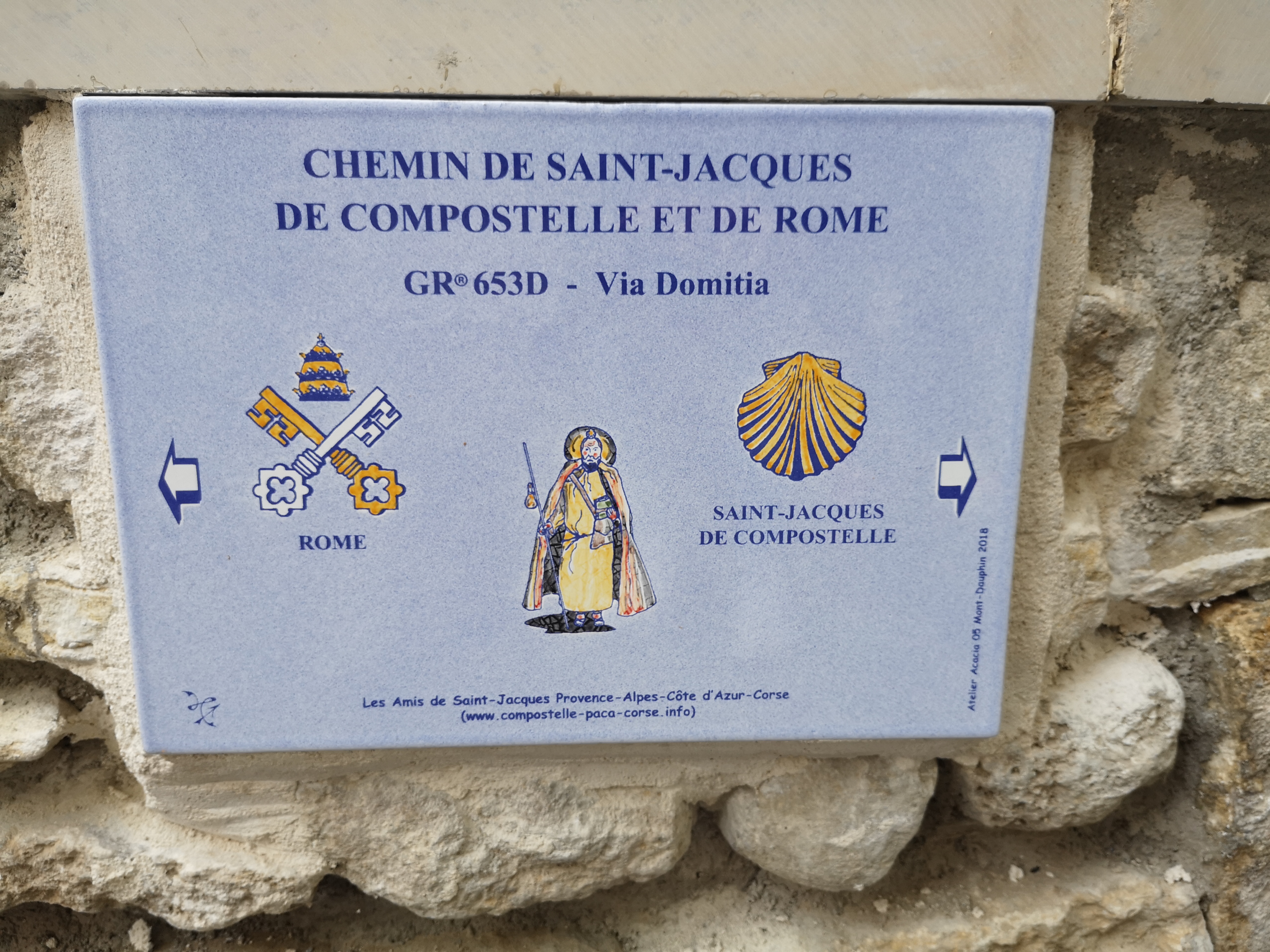 plaque Saint-Jacques à Forcalquier