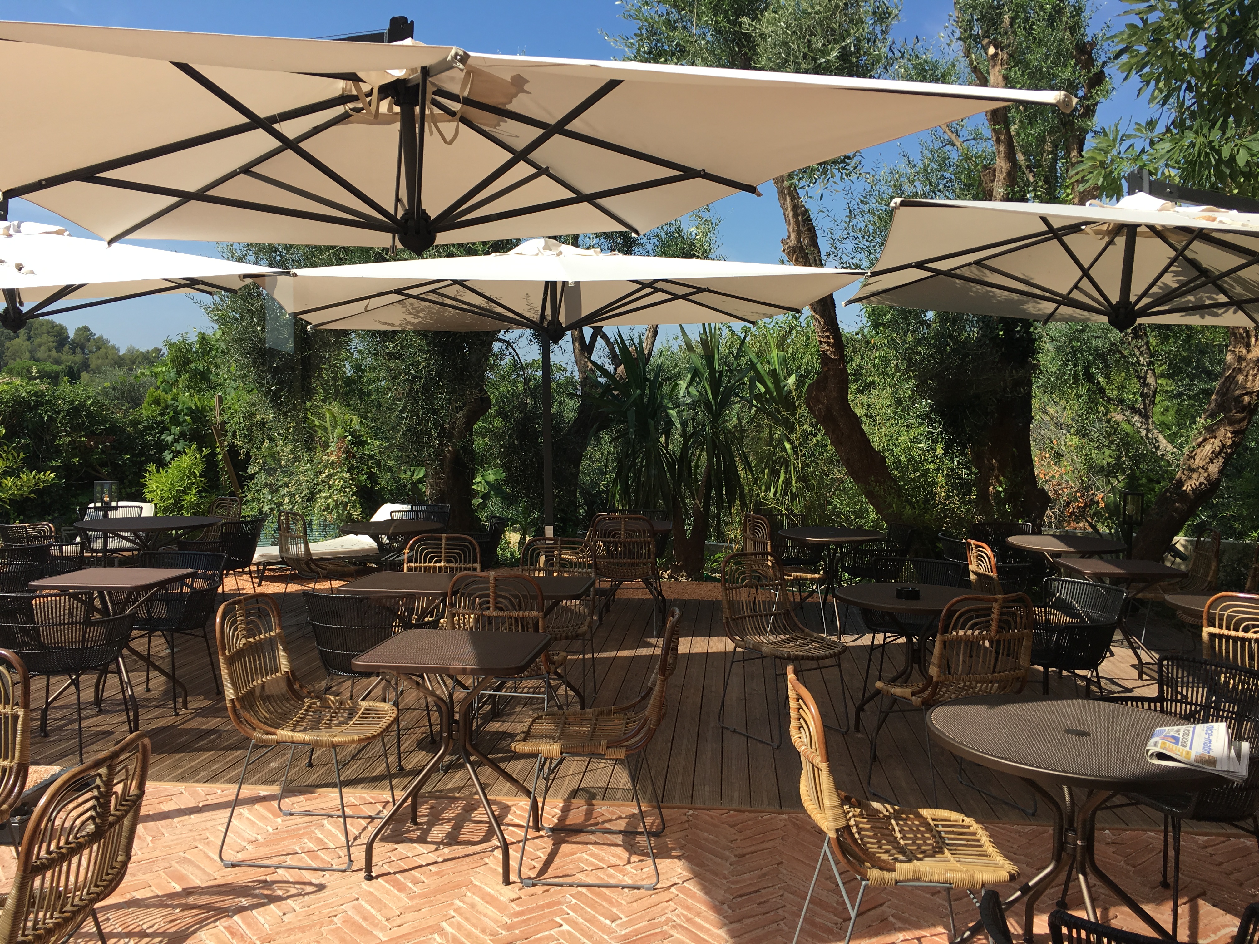 Terrasse exotique