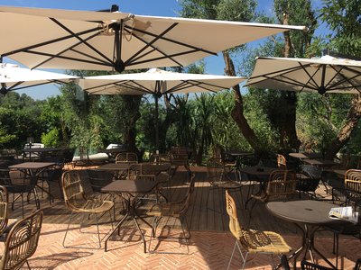 Terrasse exotique
