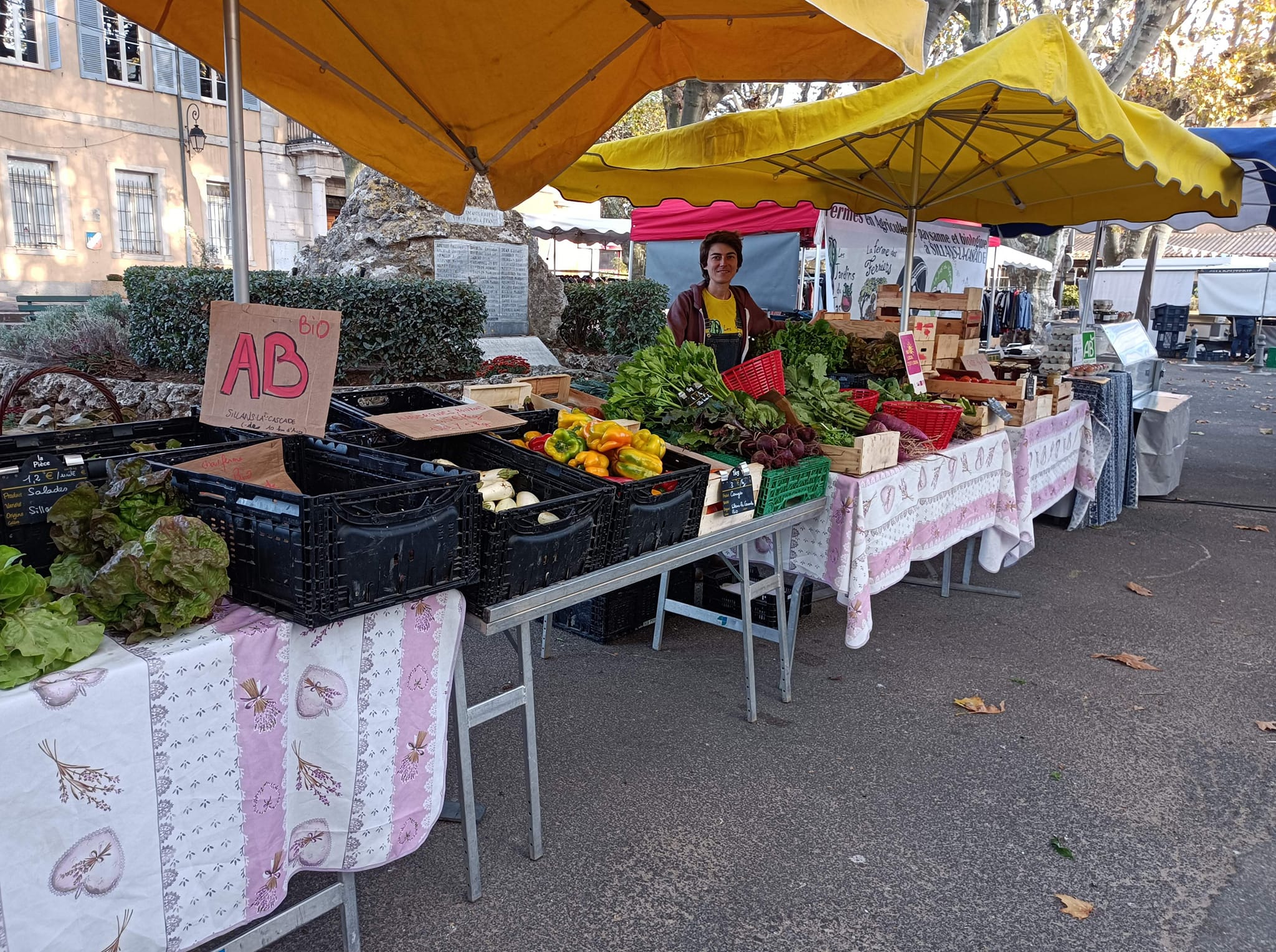 Sur le marché d'Aups
