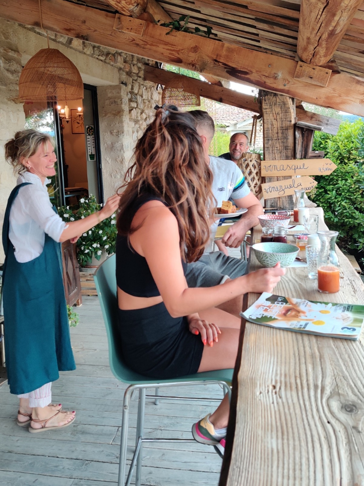 Animation sur la terrasse