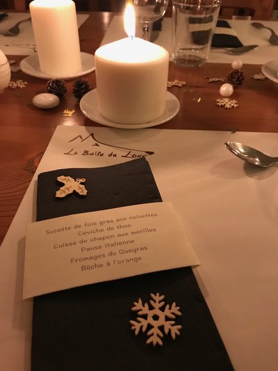 Menu de fête