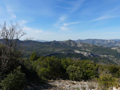 La vue depuis les crêtes