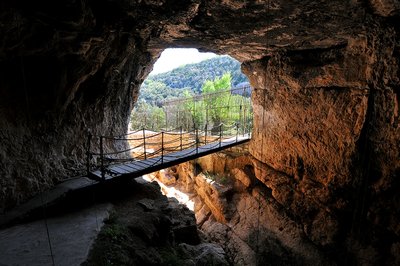 Grotte vue du fond