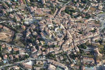 Vue aérienne du village