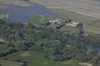 Vue aérienne sur le bois de Lauricet