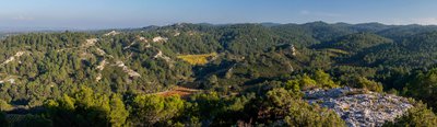 A l'automne, les vignes cultivées au fond des vallons se parent de leurs plus belles couleurs