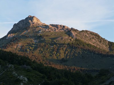 Face sud du sommet d'Aujour