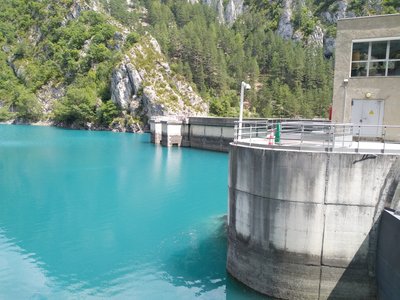 Le barrage de Chaudanne