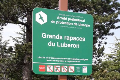 Panneau réglementaire de l'APPB