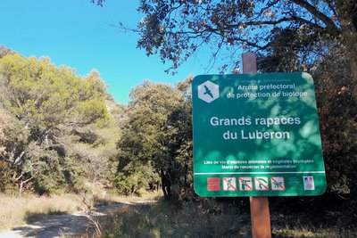 Panneau réglementaire de l'APPB