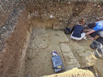Fouille sur le site