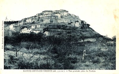 Le village avant le lac