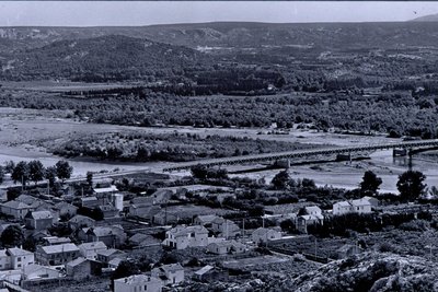 Le pont sur la Durance en 1900