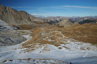 Point de vue en montant au col Girardin