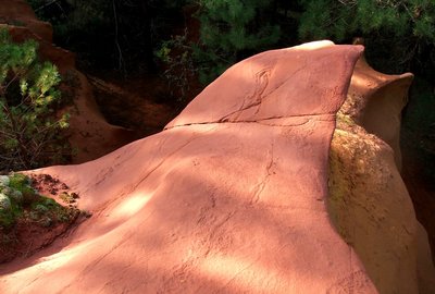 Concrétions de sables ocreux