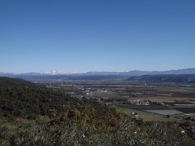 Vallée de la Durance et sommets enneigés