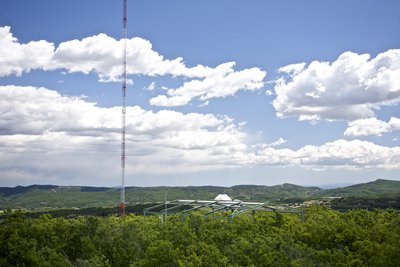Vue sur le mât ICOS