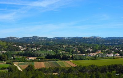 Vue sur le massif des Alpilles