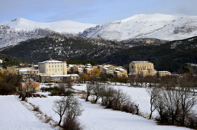La Palud-sur-Verdon sous la neige