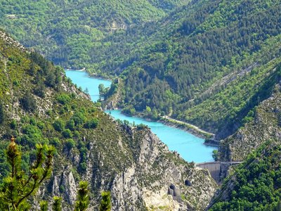 Barrage et retenue de Chaudanne 