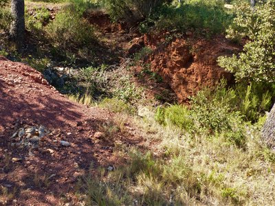 Sol composé de bauxite