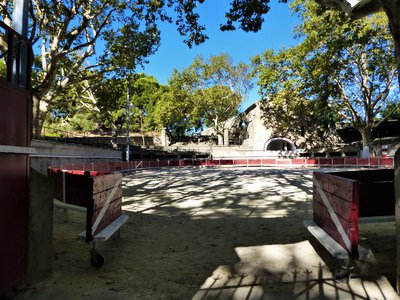 Intérieur des arènes Chabaud