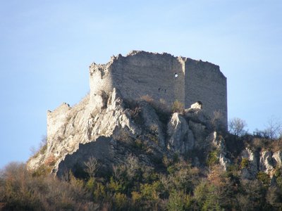 Les ruines du château de Cornillon