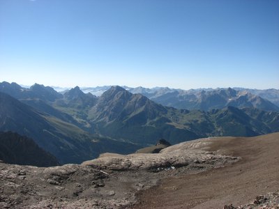 Depuis le sommet de la Mortice