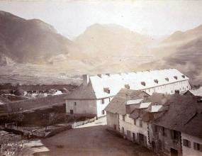Photo ancienne 1899-1900, caserne Campana, caserne d'infanterie, Mont-Dauphin