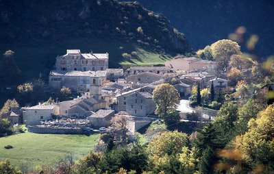 Vue aérienne sur Briançonnet