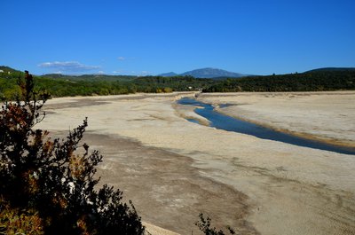 Le lac en vidange