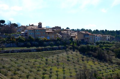 Vue du village de Baudinard