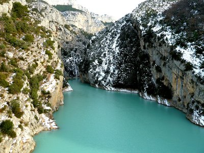 La sortie des Gorges du Verdon