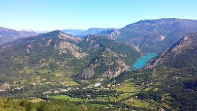 Vue sur Chaudanne et son barrage