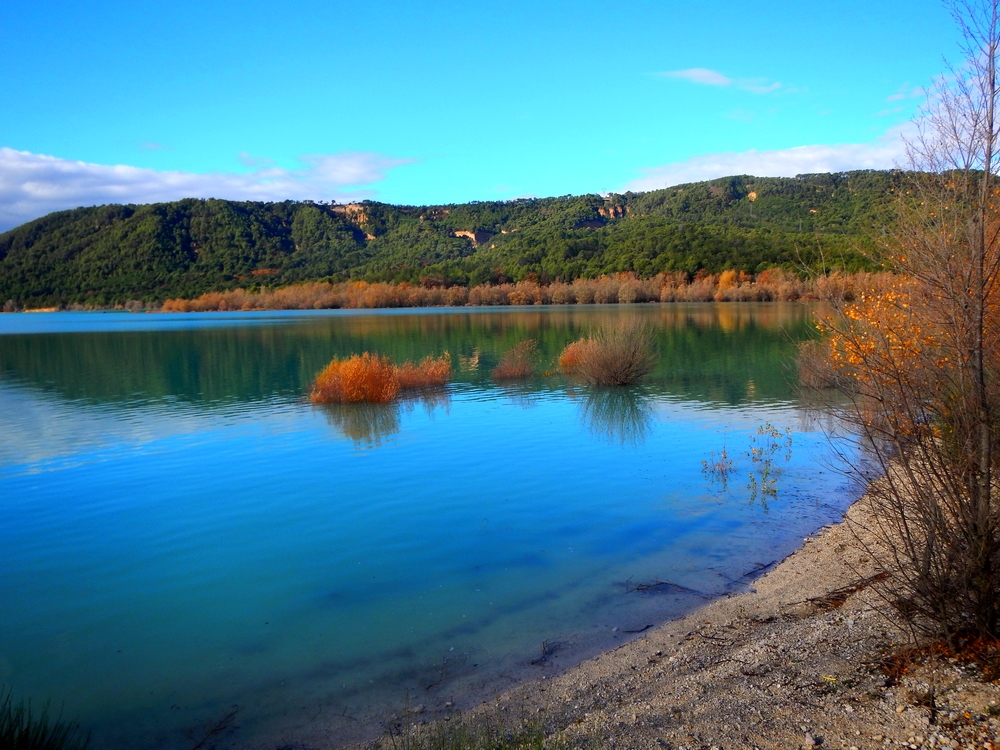 Le long des berges du lac