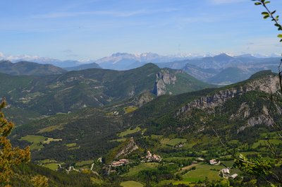 Point de vue depuis la montagne de Chabre