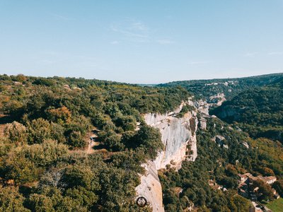 Les falaises de l'Aiguebrun