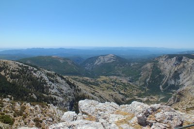 Vue sur les gorges de la Siagne