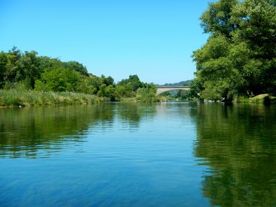 Le verdon et le pont de Gréoux