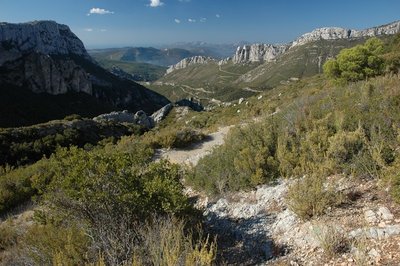Le paysage aux alentours de la glacière