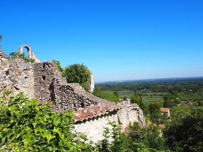 Vue sur la plaine depuis l’ancienne église Saint-Laurent